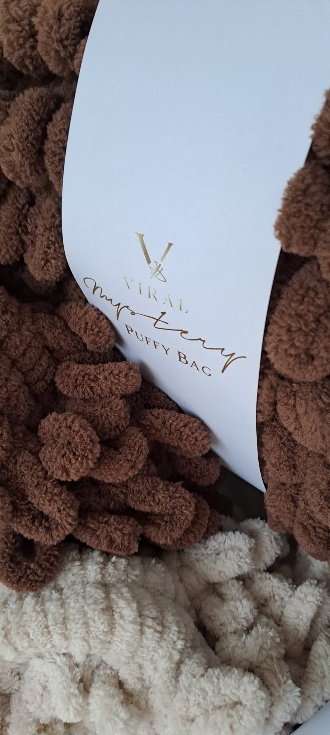 V|VIRAL Mystery Puffy Bag-Καφέ/Σοκολατί, M/L - Image 2