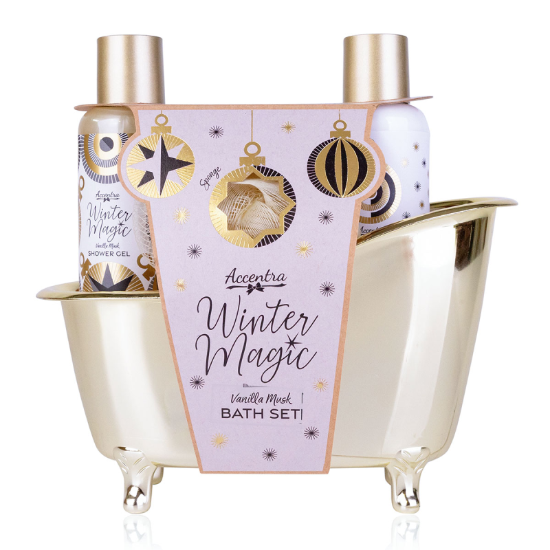 Χριστουγεννιάτικο σετ περιποίησης 3 τεμαχίων σε μπανιέρα, Winter Magic - Accentra