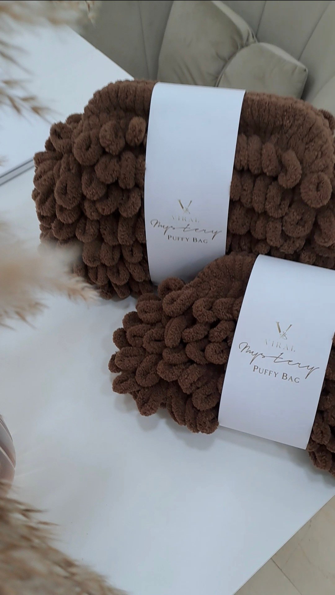 V|VIRAL Mystery Puffy Bag-Καφέ/Σοκολατί, M/L