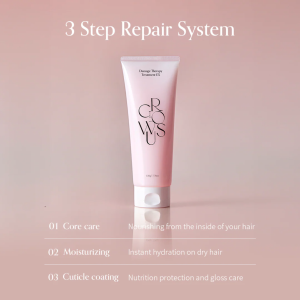 Growus Damage Therapy Treatment Ex Cream For Damaged Hair 220g - Image 2