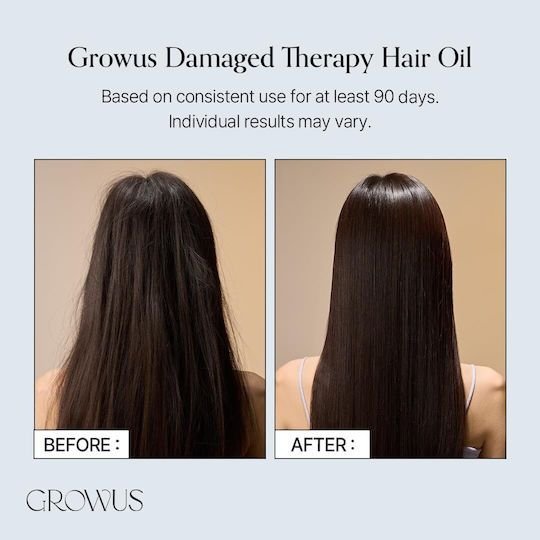 Growus Damage Therapy Hair Oil Regenerating Hair Oil 65ml - Image 4